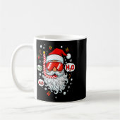 Santa Scuba Diving Equipment Funny Scuba Diver Chr コーヒーマグカップ (左)