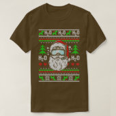 Santa Scuba Diving H2O H2O H2O Funny Ugly Christma Tシャツ (デザイン正面)