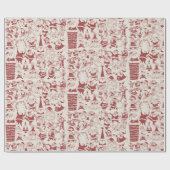 Santa Season Holiday Wrapping ラッピングペーパー (フラット)