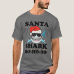 Santa Shark Ho-Ho-Christmasビーチ・クリスマス Tシャツ<br><div class="desc">サンタ・シャーク・ホーホー・ホー・クリスマスビーチ・クリスマスライト</div>