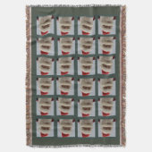 Santa Sherpa Throw Blanket スローブランケット (正面縦)