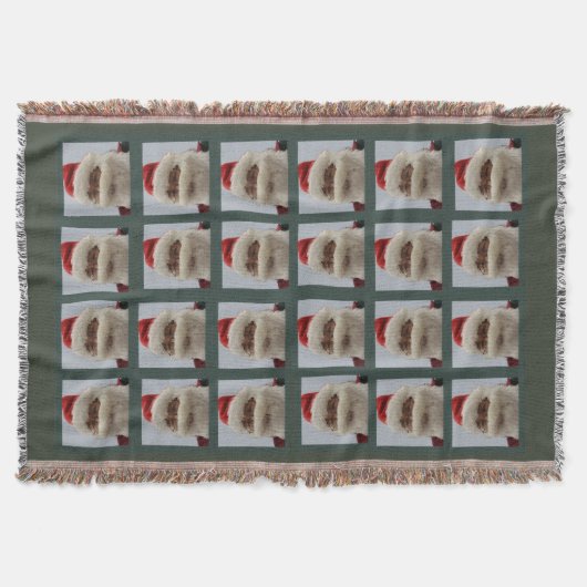 Santa Sherpa Throw Blanket スローブランケット (正面)