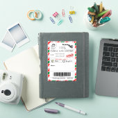 Santa shipping label シール (iPadカバー)