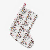 Santa Silly Goose Christmas Duck Funny Cute  スモールクリスマスストッキング (正面 (吊り時))