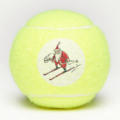 Santa Skiing Penn tennis balls テニスボール (正面)