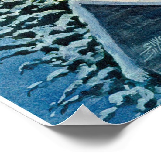 SANTA & SLEIGH by SHARON SHARPE ポスター (角)