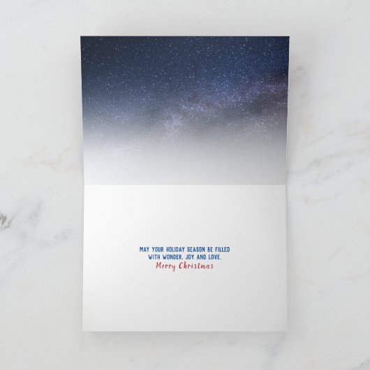 Santa Sleigh in open window カード (内部)