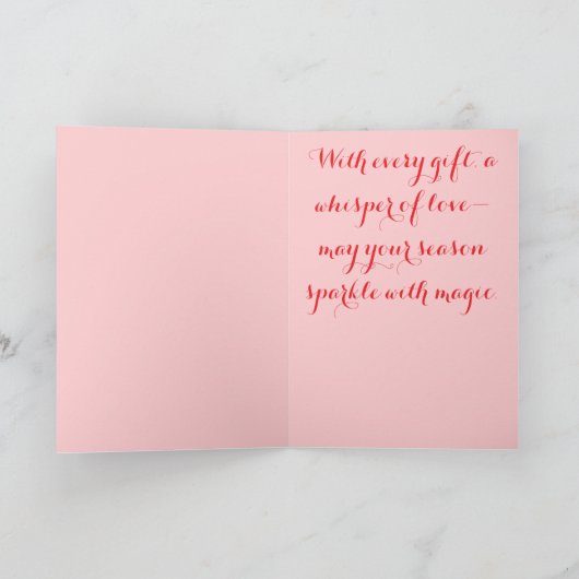 Santa Sleigh & Presents – Classic Holiday Greeting カード (内部)