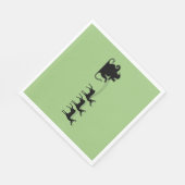 Santa sleigh reindeer スタンダードランチョンナプキン (角)