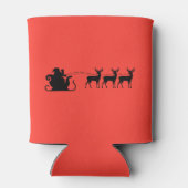 Santa sleigh reindeer 缶クーラー (裏面)