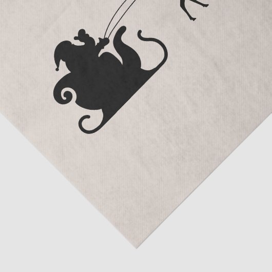 Santa sleigh reindeer 薄葉紙 (詳細)