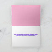 Santa Sleigh With Children Gifts Greeting Card カード (内部)