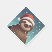 Santa Sloth, Napkins スタンダードランチョンナプキン (角)