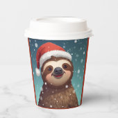 Santa Sloth, Paper Cups 紙コップ (正面)