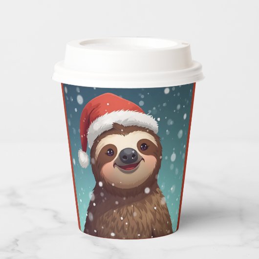 Santa Sloth, Paper Cups 紙コップ (正面)