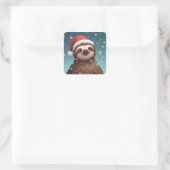 Santa Sloth, Stickers スクエアシール (バッグ)