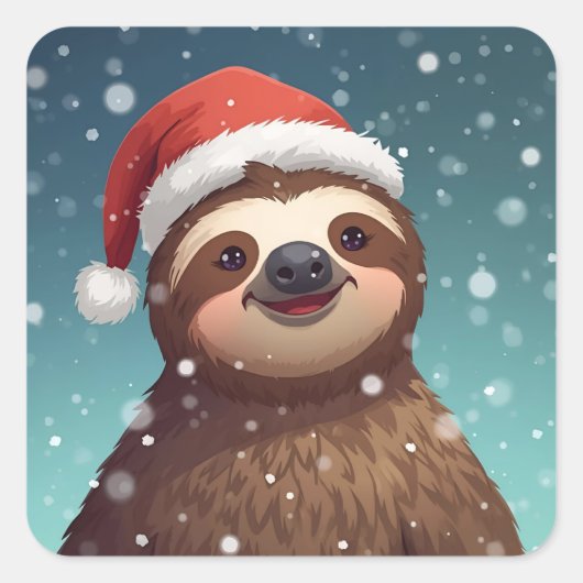 Santa Sloth, Stickers スクエアシール (正面)