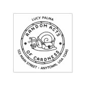 Santa Snail Random Acts of Cardness Logo Stamp ラバースタンプ (インプリント)