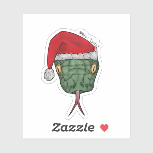 Santa snake sticker シール (シート)