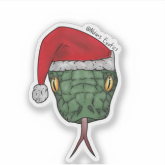Santa snake sticker シール