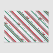 Santa & Snowman Christmas Stripes 薄葉紙 (正面)