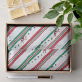 Santa & Snowman Christmas Stripes 薄葉紙 (ギフト)