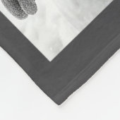 Santa Snowman Reindeer Taking A Selfie Photo Chris フリースブランケット (角)