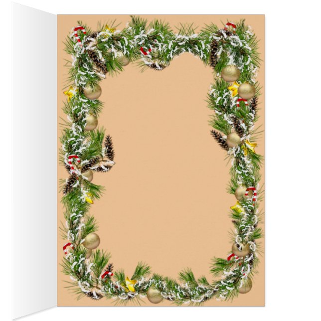 Santa & Snowman Winter Scene – Festive Holiday  (内側 (右))