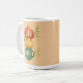 Santa & Snowman Winter Scene – Festive Holiday コーヒーマグカップ (正面左)