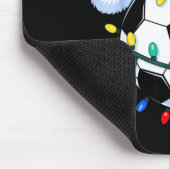 Santa Soccer Ball Christmas Soccer  マウスパッド (コーナー)