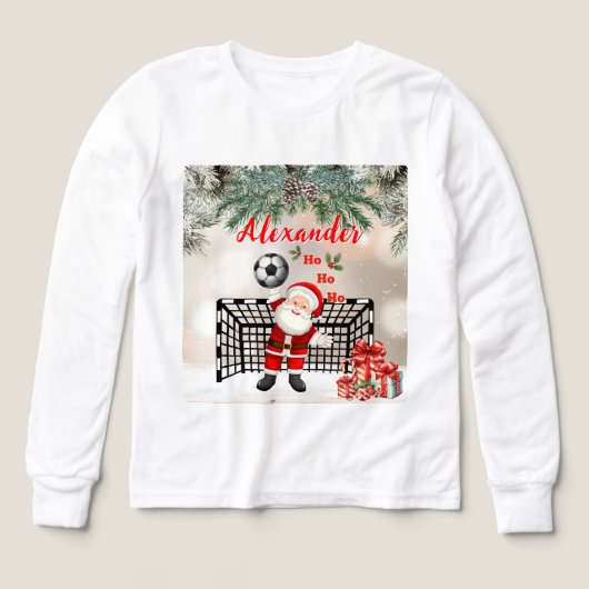 Santa Soccer Christmas Soccer Personalized (デザイン正面)