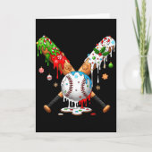 Santa Srts Design For Men Boys Christmas Baseball  カード (正面)