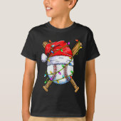 Santa Srts Design For Men Boys Christmas Baseball  Tシャツ (正面)