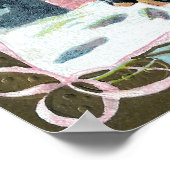 Santa Stepping Into Chimney ポスター (角)