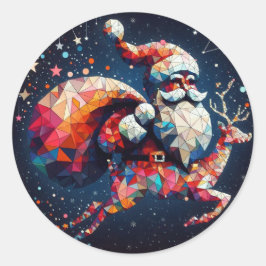 Santa Sticker ラウンドシール