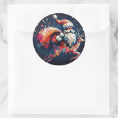 Santa Sticker ラウンドシール (バッグ)