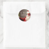 santa Sticker ラウンドシール (バッグ)