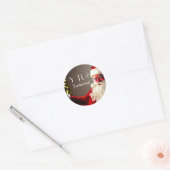 santa Sticker ラウンドシール (封筒)