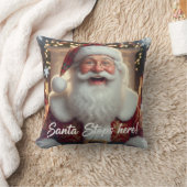 Santa Stops Here! クッション (ブランケット)