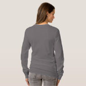 Santa Strike women vivid gray long sleeve T-shirt Tシャツ (裏面フル)