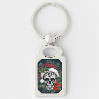 Santa Sugar Skull キーホルダー
