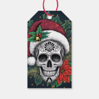 Santa Sugar Skull ギフトタグ