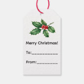 Santa Sugar Skull ギフトタグ (裏面)