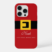 Santa Suit Holiday — Personalized Name Edition iPhoneケース (裏面)
