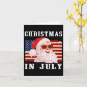 Santa Sungles Usa – 男性の女性の子供たちのクリス カード (黄色い花)