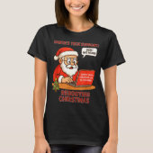 Santa Support s Rebooting Humor Tech Computer Humo Tシャツ (正面)