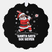 Santa Swings a Candy Cane: Gen Z’s “67”  オーナメントカード (裏面)