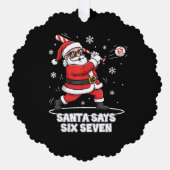 Santa Swings a Candy Cane: Gen Z’s “67”  オーナメントカード (正面)