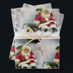 Santa Takes a Tumble - Christmas Wrapping紙 ラッピングペーパーシート<br><div class="desc">Santa Takes a Tumble - Christmas Wrapping紙</div>