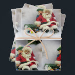 Santa Takes a Tumble - Christmas Wrapping紙 ラッピングペーパーシート<br><div class="desc">Santa Takes a Tumble - Christmas Wrapping紙</div>